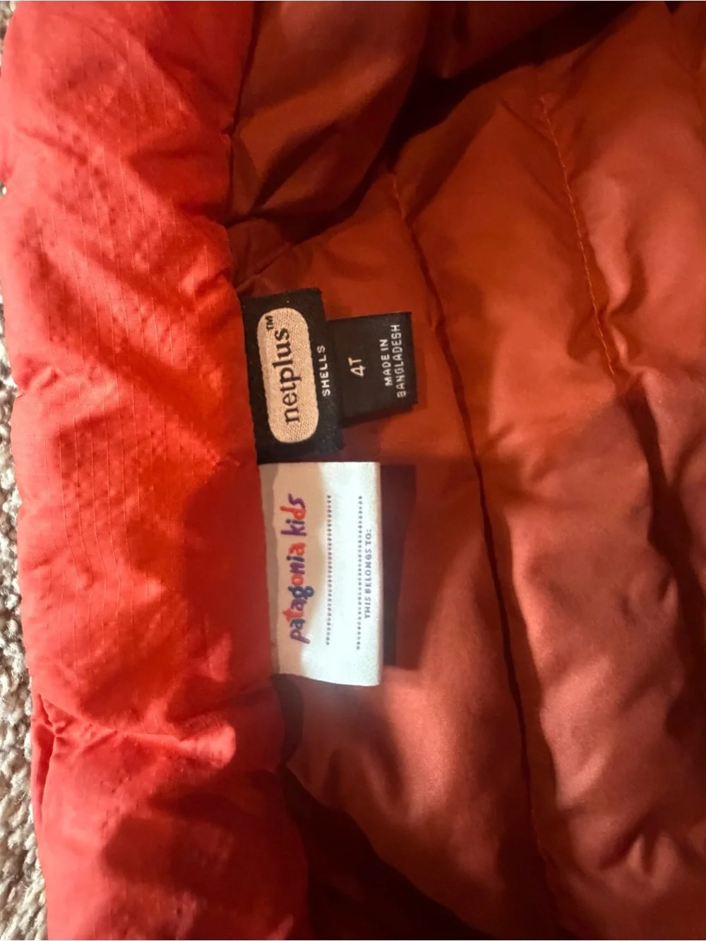 Patagonia Kids Baby Down Jacket Puffer Jacket in Orange